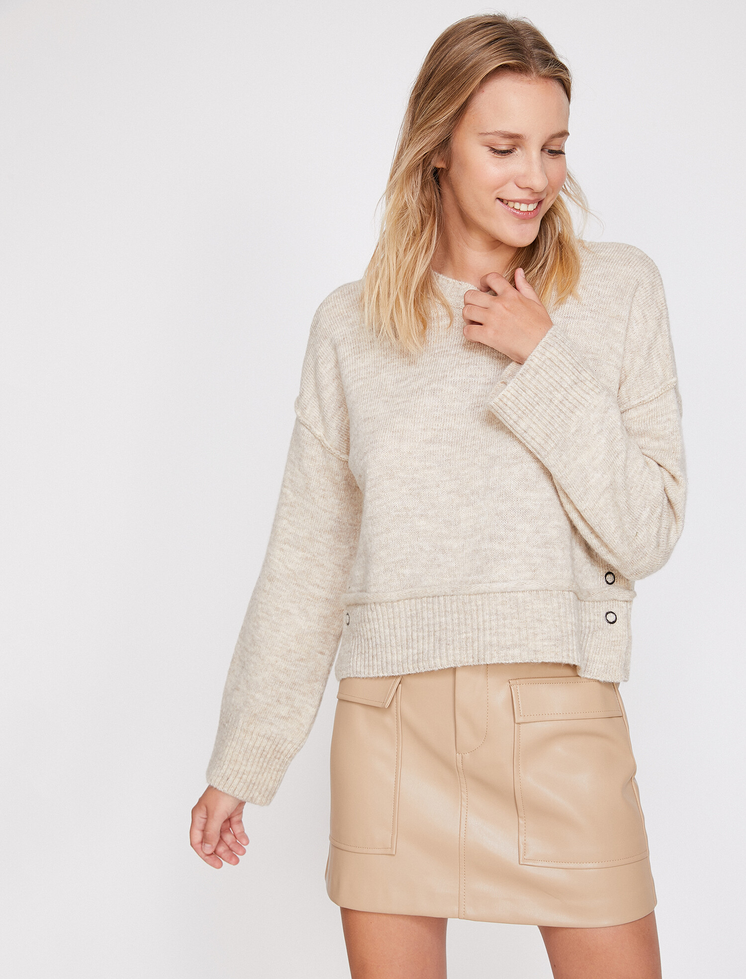 

Джемпер Koton 0KAL98229OT-050 S Beige