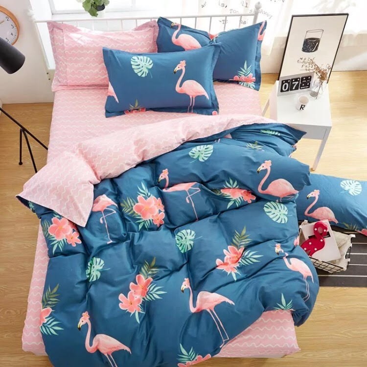 

Пододеяльник Cotton Home Фламинго Сатин 100% хлопок Полуторный размер 160х210