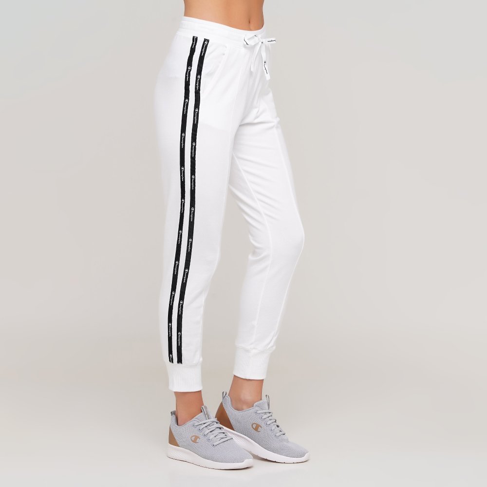 

Женские спортивные штаны Champion Rib Cuff Pants Белый 44 (cha113107-WHT)