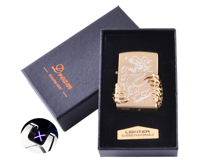 

Зажигалка USB электроимпульсная Дракон BST 111559