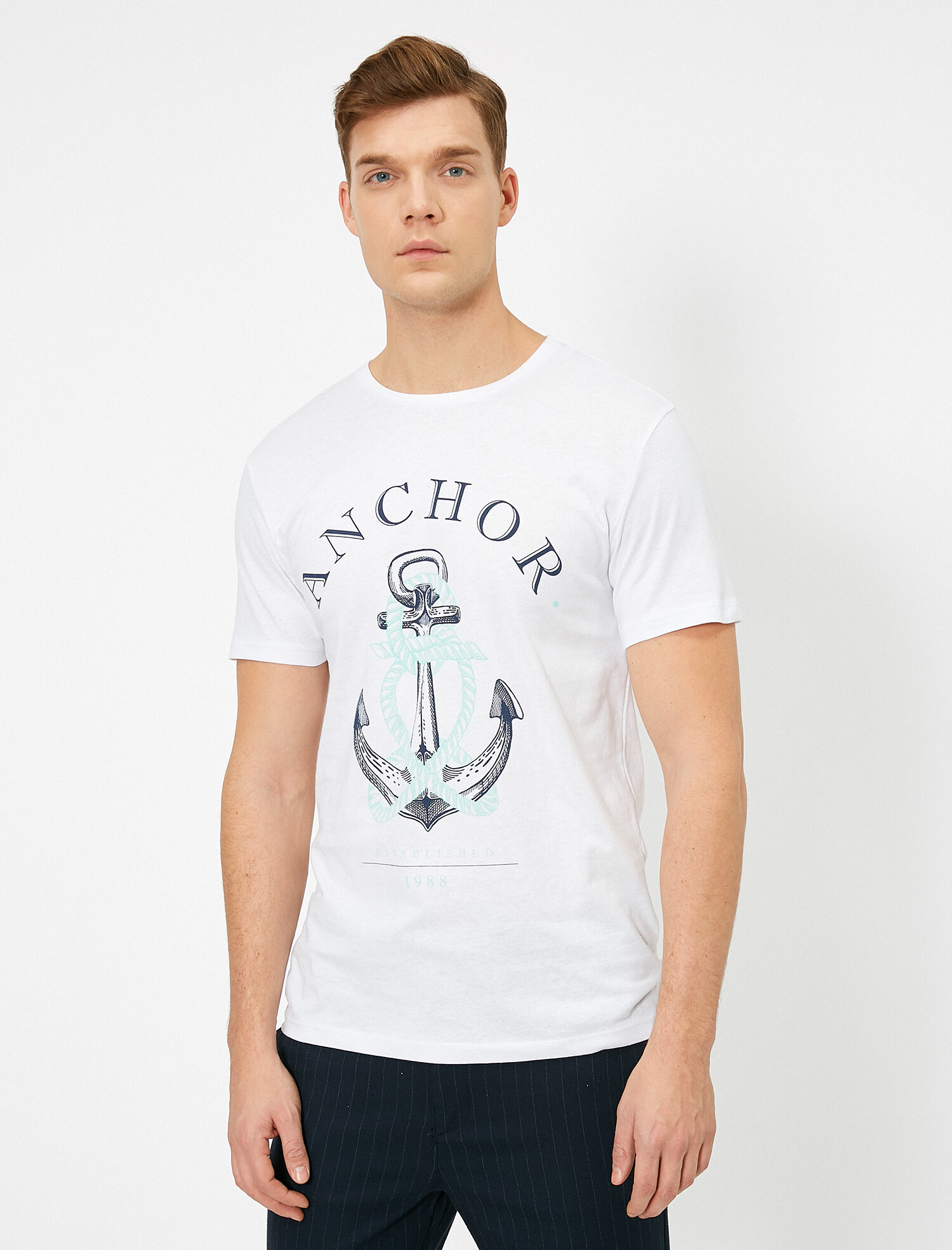 

Футболка Koton 0YAM11796LK L White