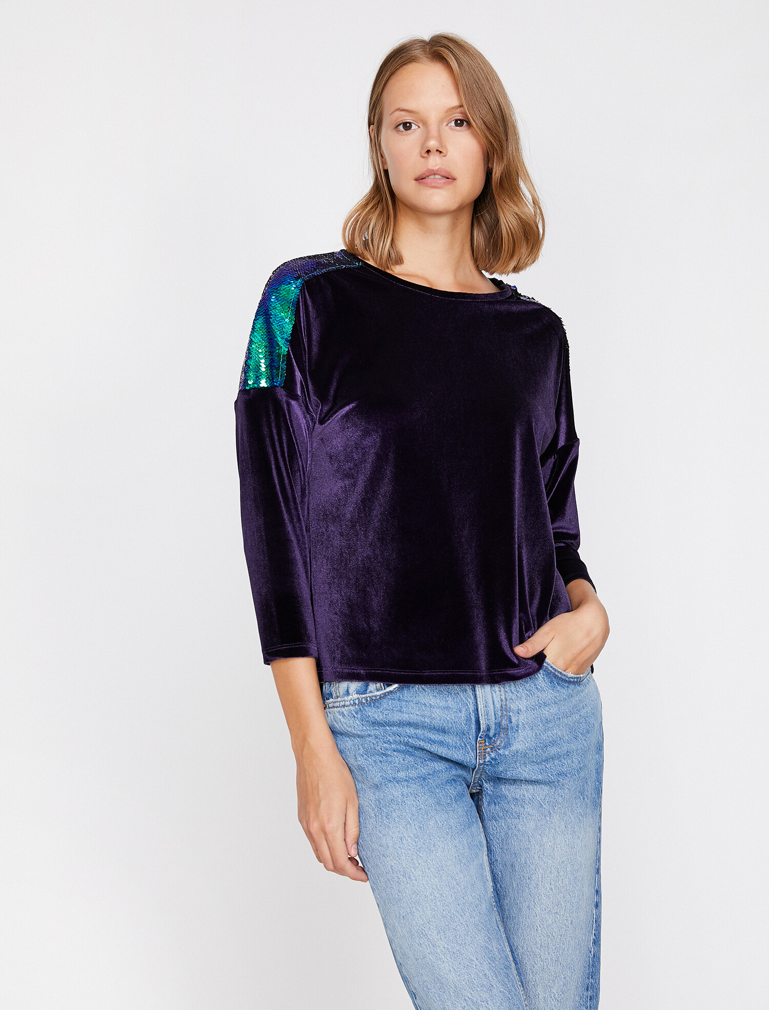 

Лонгслив Koton 0KAK13761EK-346  Purple, Лонгслив Koton 0KAK13761EK-346 L Purple