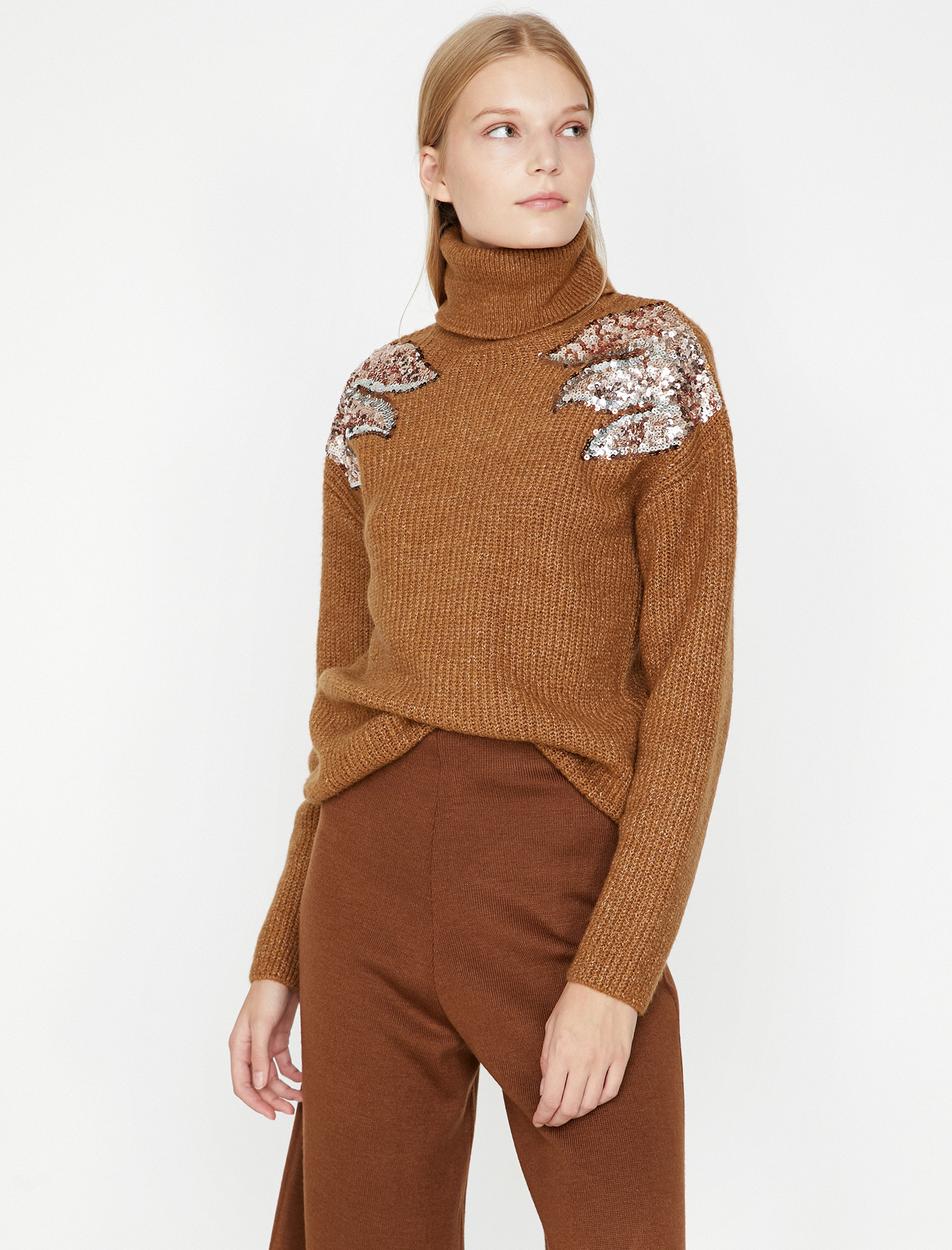 

Свитер Koton 9KAK92580HT-100 XL Camel