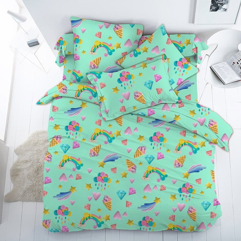 

Детское постельное белье Пластилиновый мир CottonTwill 1-спальное 150х220 см Поплин (ДПР014-2)