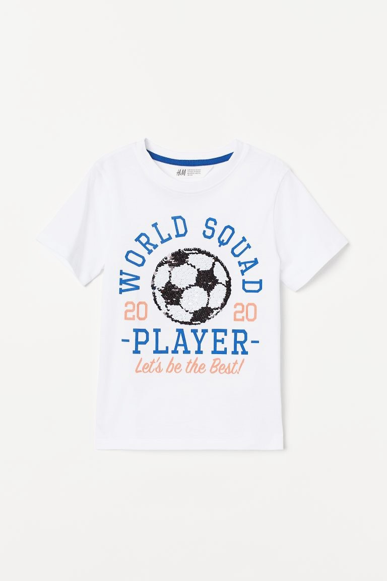 

Футболка H&M T-shirt with reversible sequins 128 см