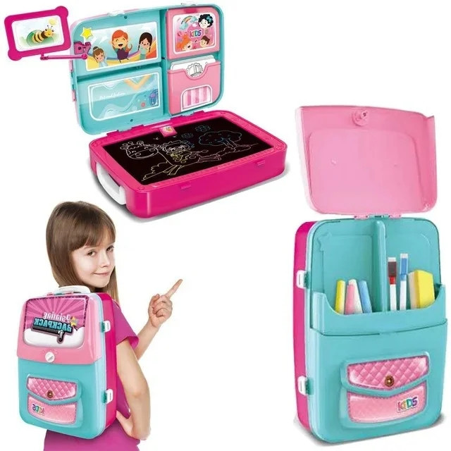 

Обучающий набор для рисования backpack packing 3в1 розовый (AL-183817)