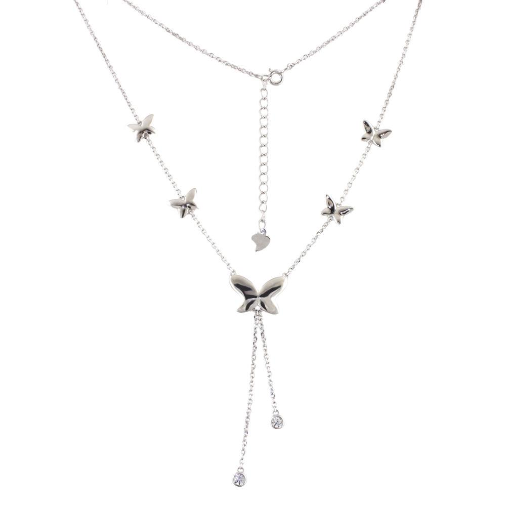 

Срібне кольє 925 проби 4 г з кристалами Swarovski 3,8 карат Silvex925