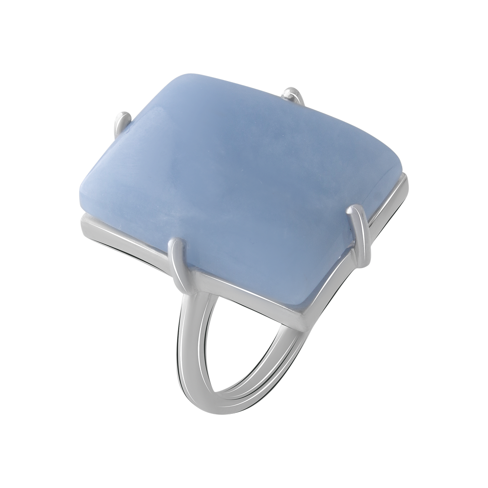 

Срібна каблучка 925 проби 8,22 г з перуанським ангелітом 20,428 карат Valentine розмір 18.5