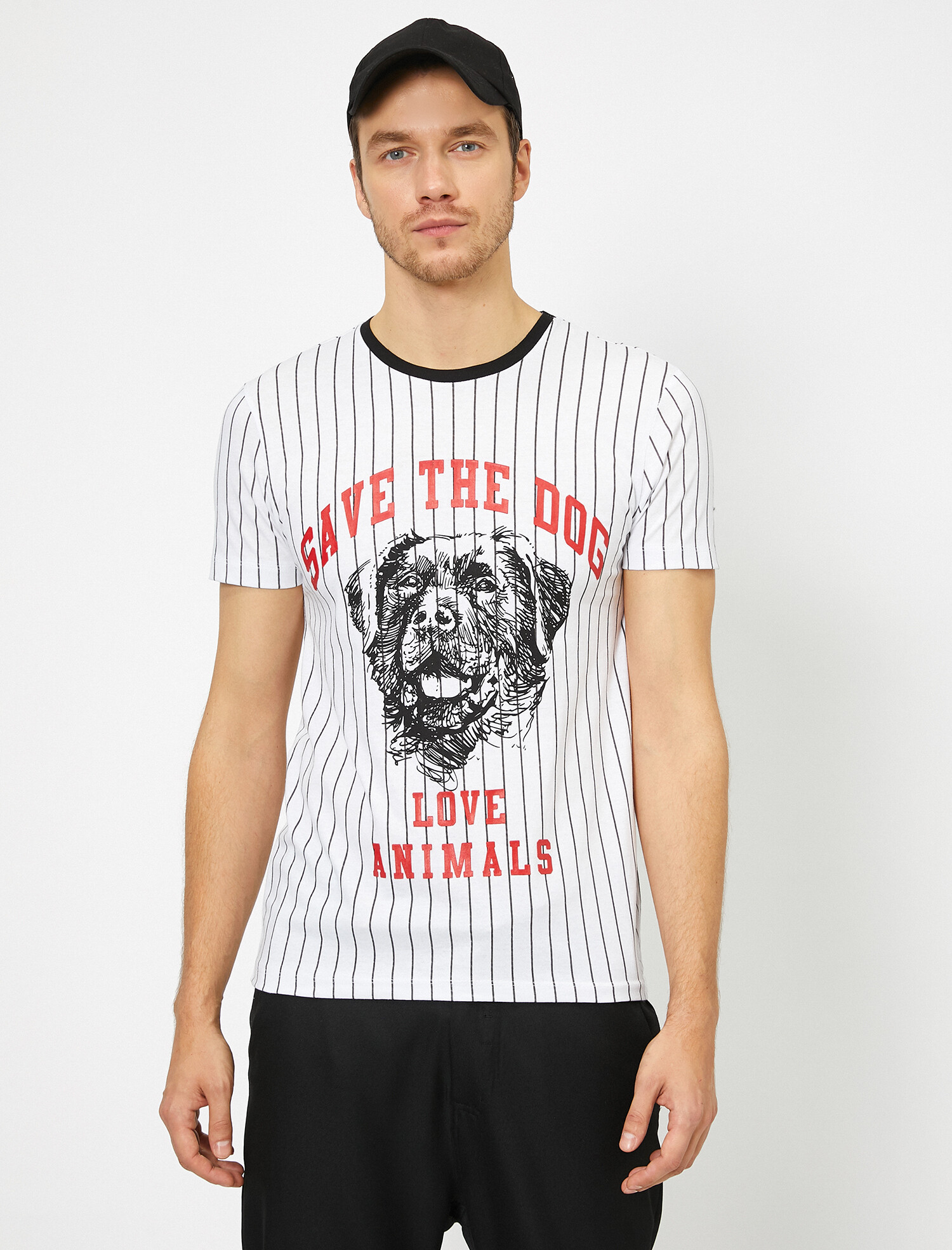 

Футболка Koton 0KAM14969OK XS White stripe