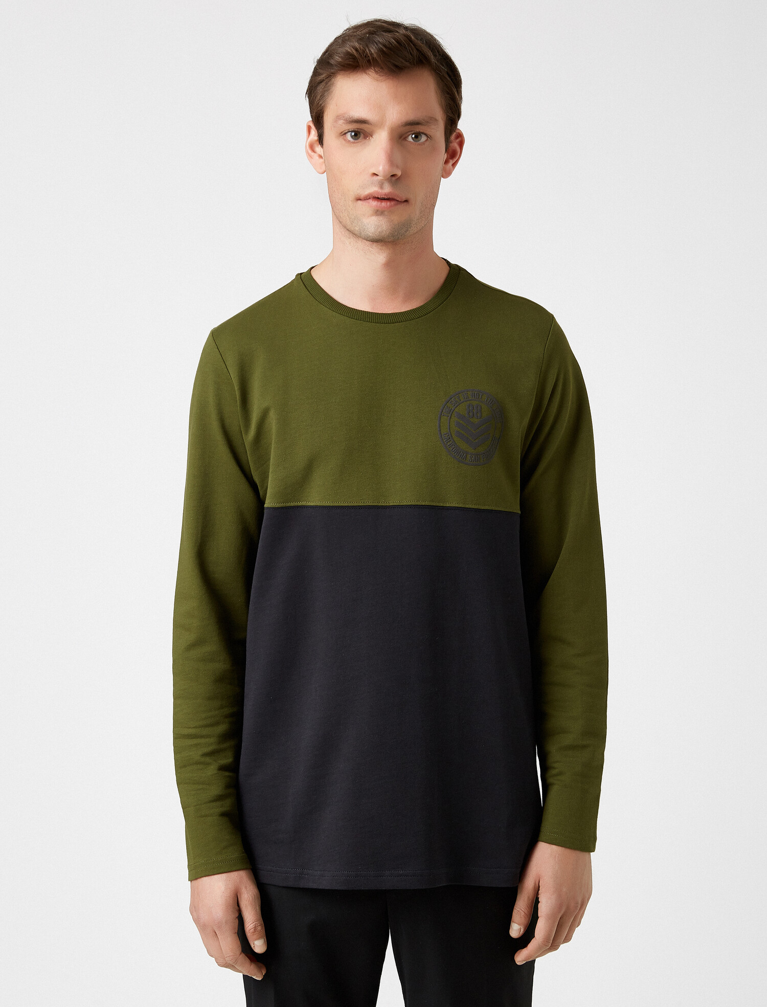 

Лонгслив Koton 9KAM14145OK S Khaki design