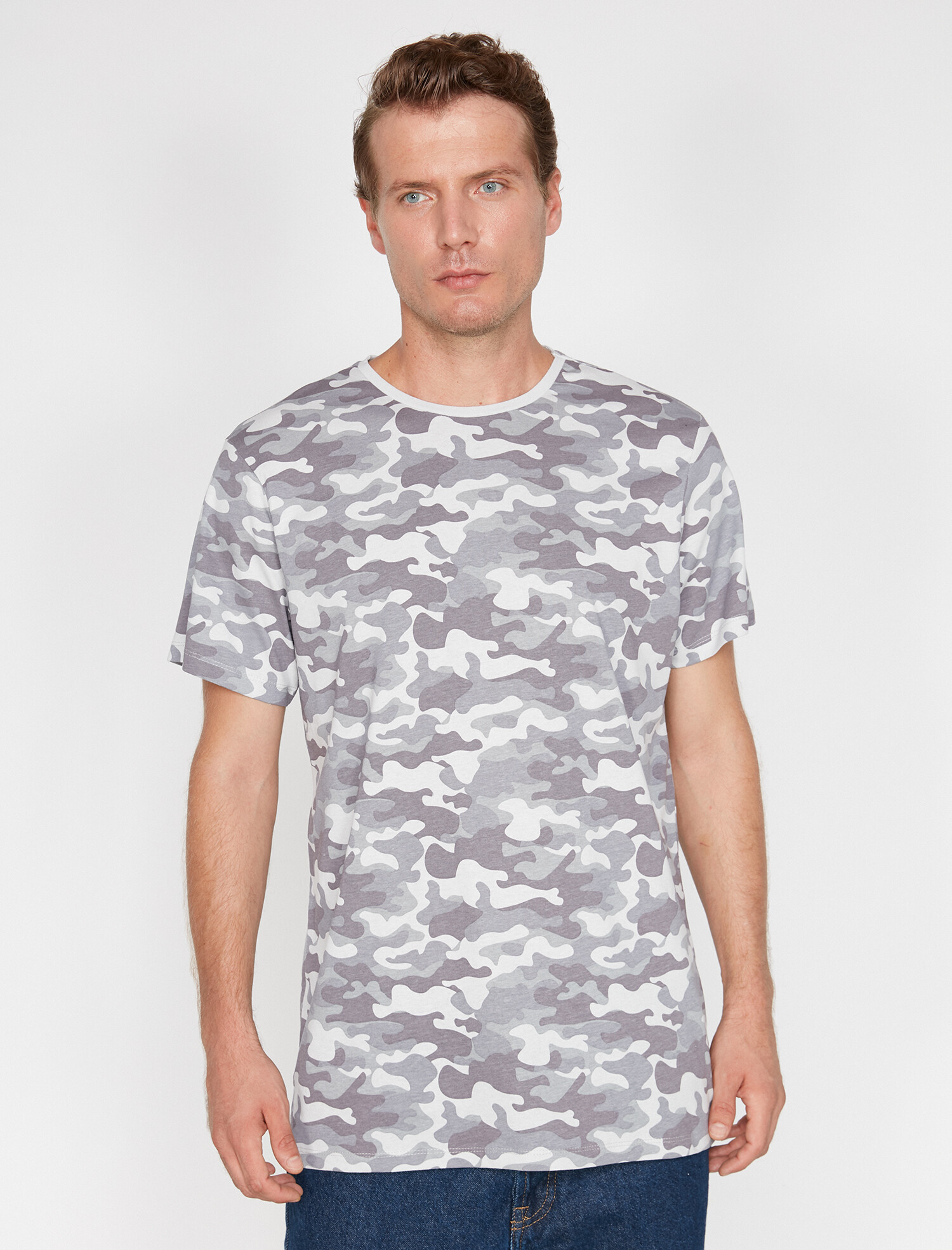 

Футболка Koton 0KAM14764OK S Grey design