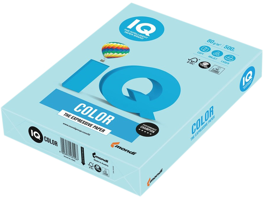 

Бумага офисная IQ Color MB30 A3 80 г/м2 500 листов Голубая (9003974403267)