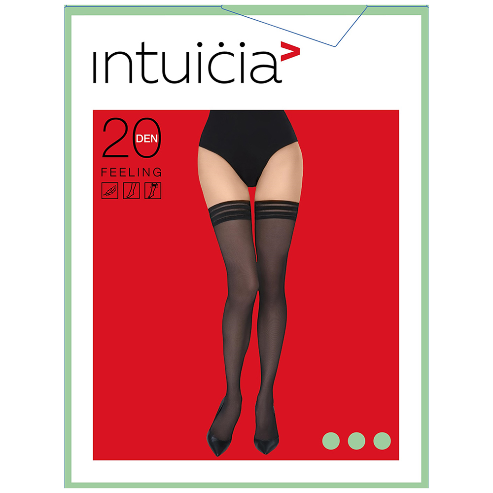 

Чулки женские Intuicia Feeling 20 ден, размер , черные, Чулки женские Intuicia Feeling 20 ден, размер 2, черные