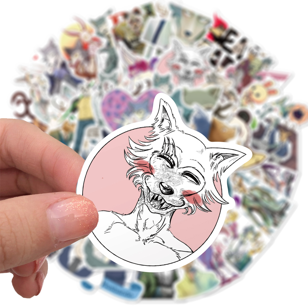 

Набор наклеек BEASTARS, Manga, Anime - 50 шт. | Выдающиеся звери, Манга, Аниме