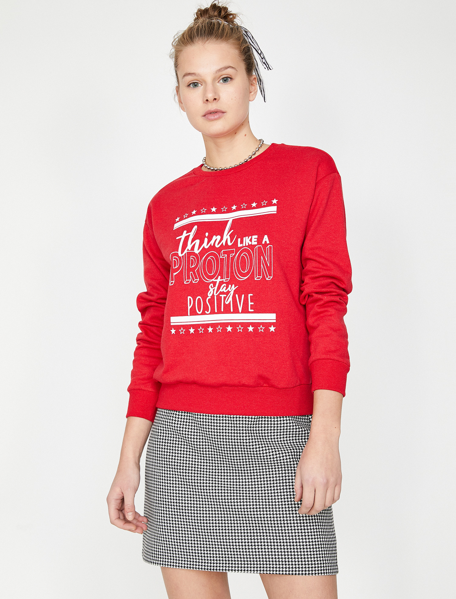 

Свитшот Koton 9YAL18116IK-404 S Red