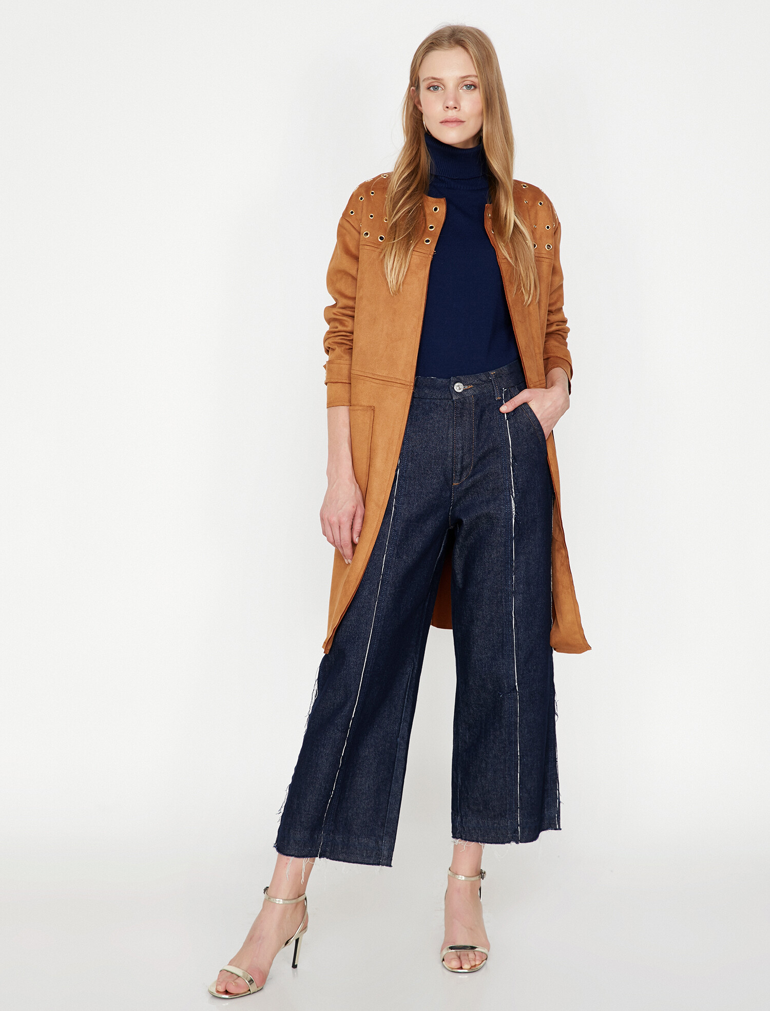 

Пальто Koton 9KAK06932EW-104 38 Camel