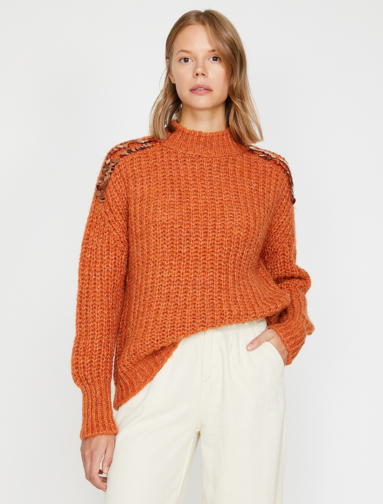 

Свитер Koton 0KAK92209HT-996 M Terracotta