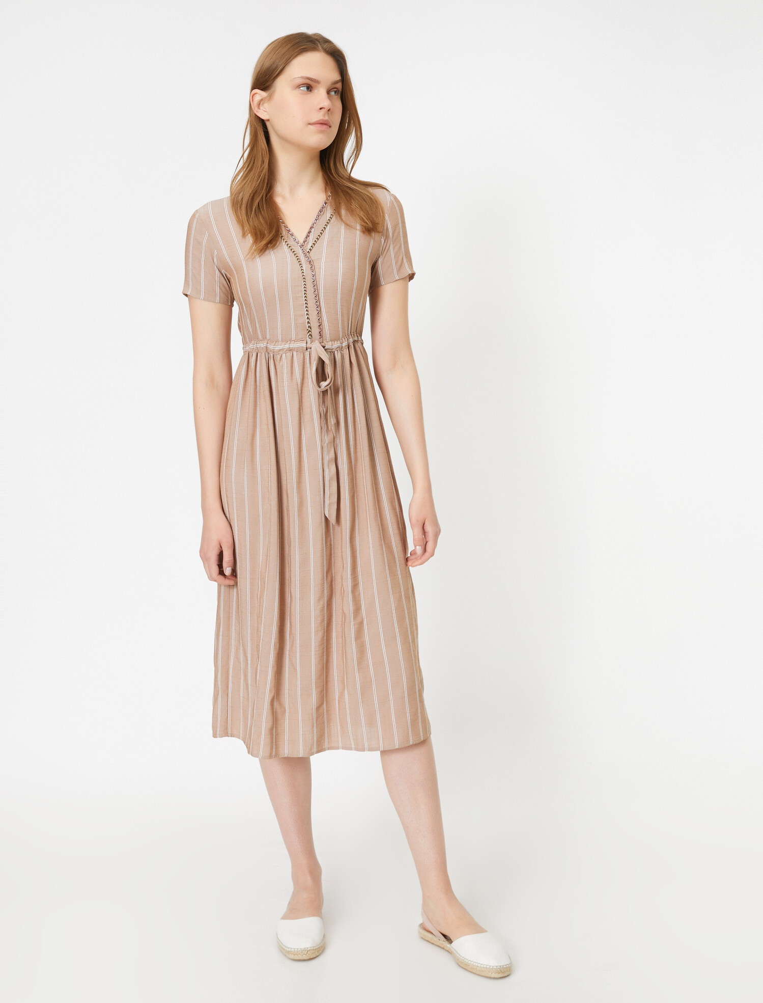 

Платье Koton 0YAK88510CW-K04 36 Beige Stripe