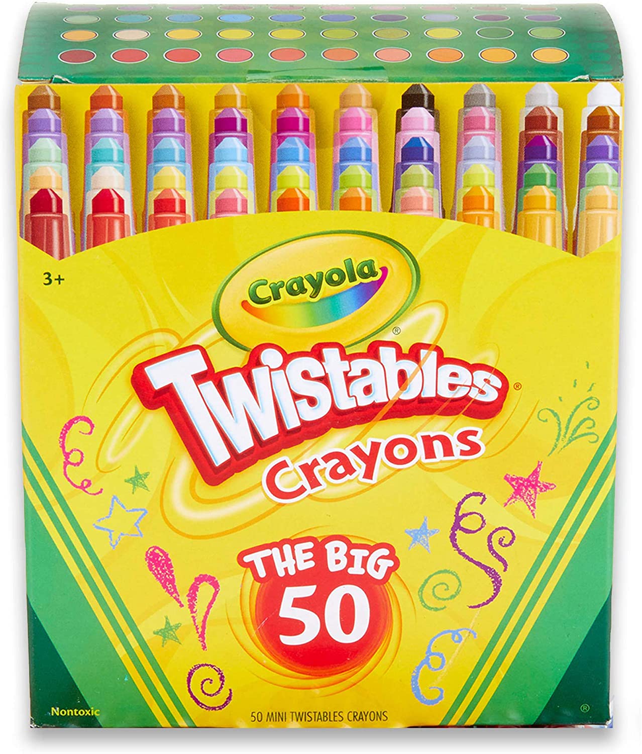 

Набор разноцветных мелков Crayola Twistables Crayons 50 шт