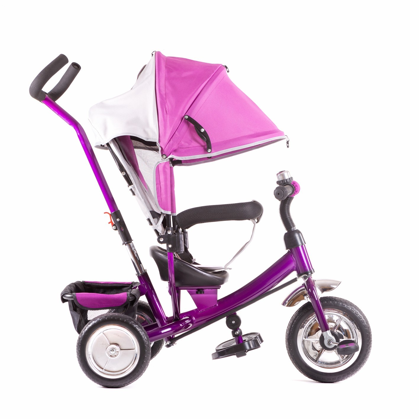 

Детский трехколесный велосипед с родительской ручкой M&G Techno "TRIKE BIKE PLUS" фиолетовый (8737)