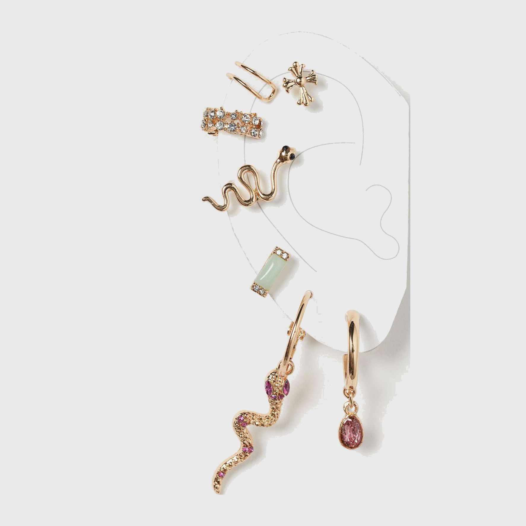 

Серьги H&M 934159sm 1 пара, 5 шт Золотистые