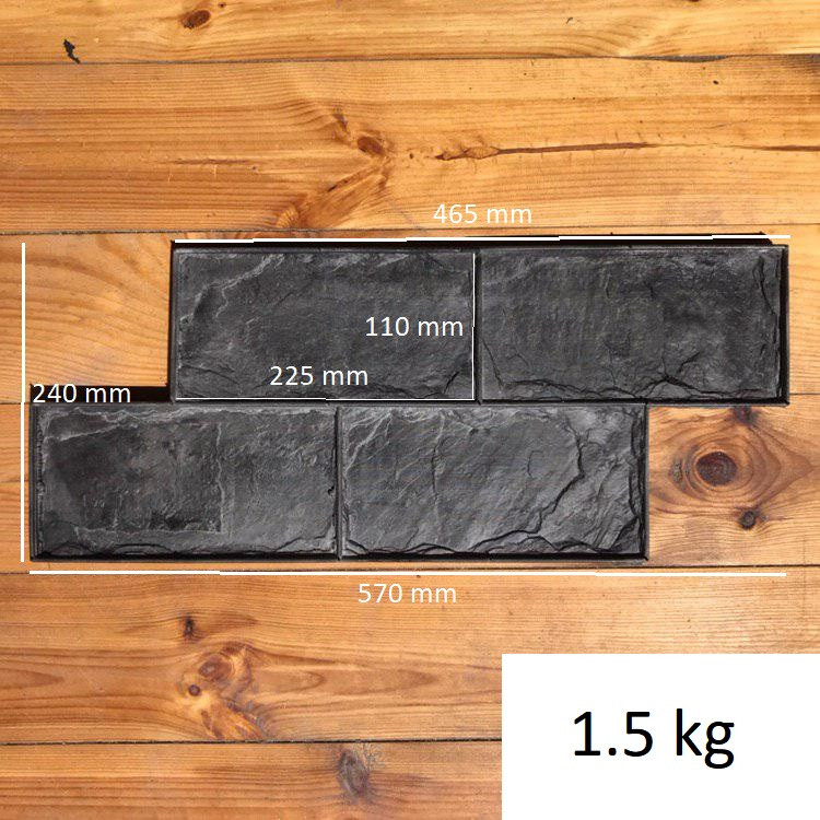 

Штамп для бетона Цокольный камень 57*24 см