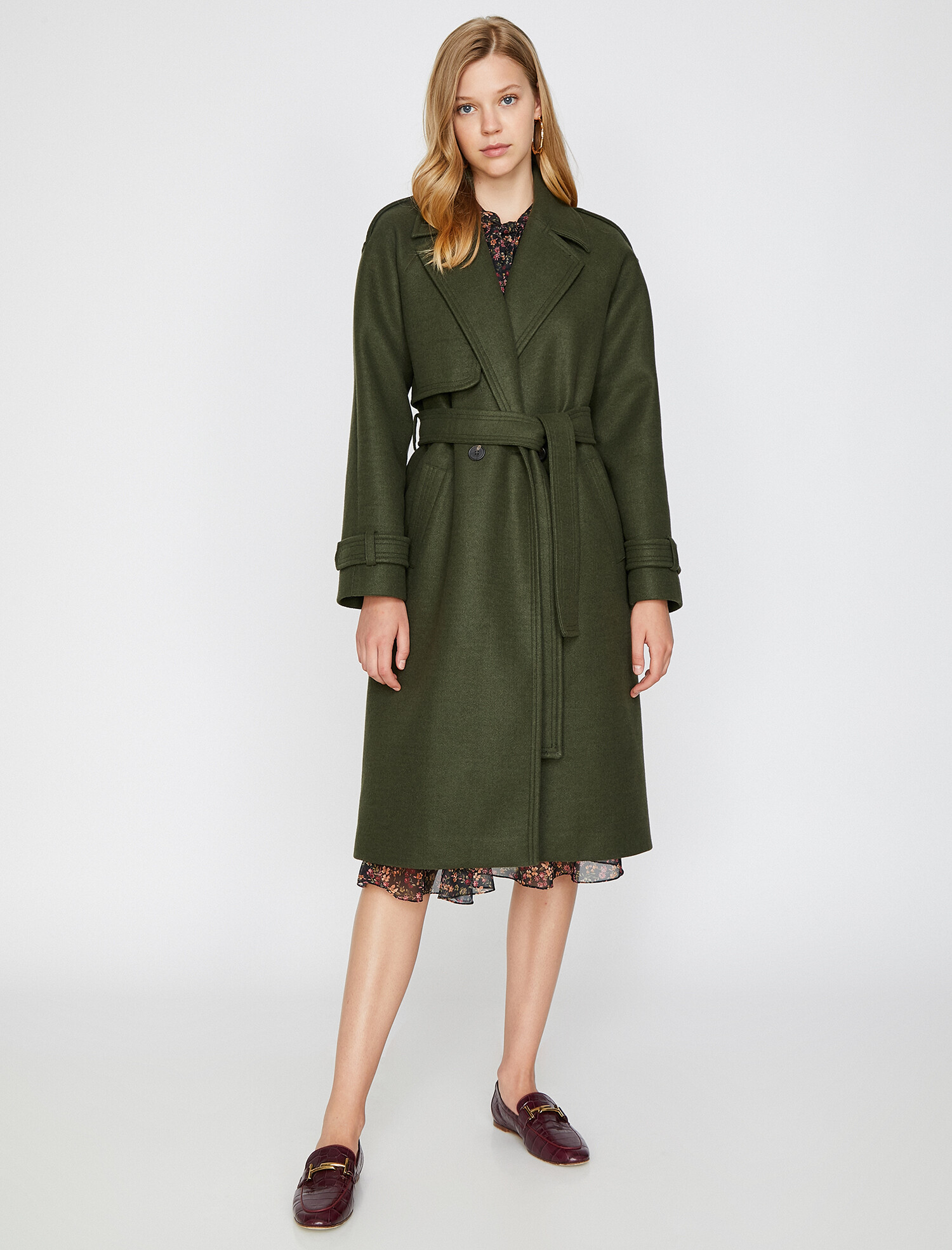 

Пальто Koton 0KAK06614EW-881 42 D.Khaki