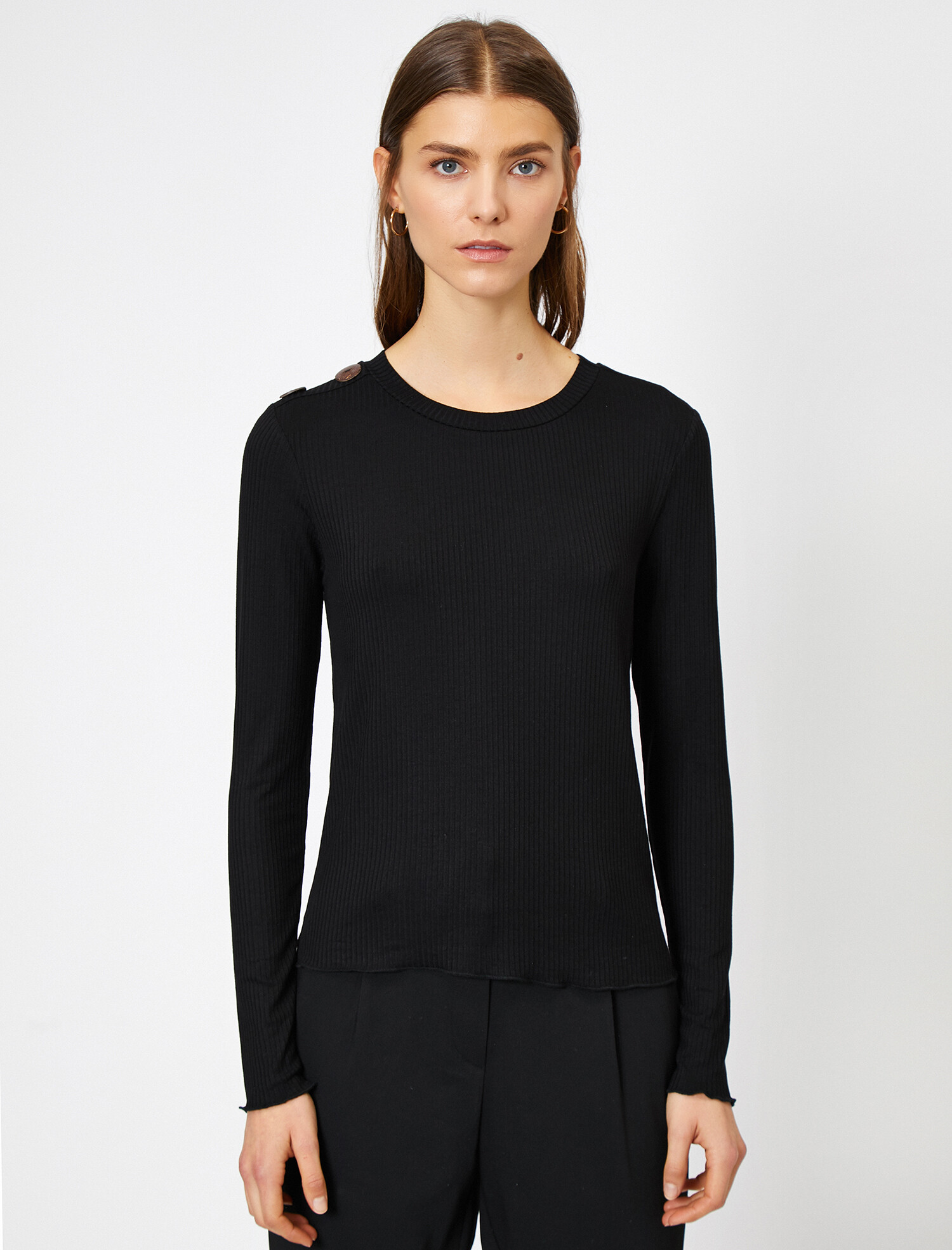 

Лонгслив Koton 0KAK13774EK-999 S Black