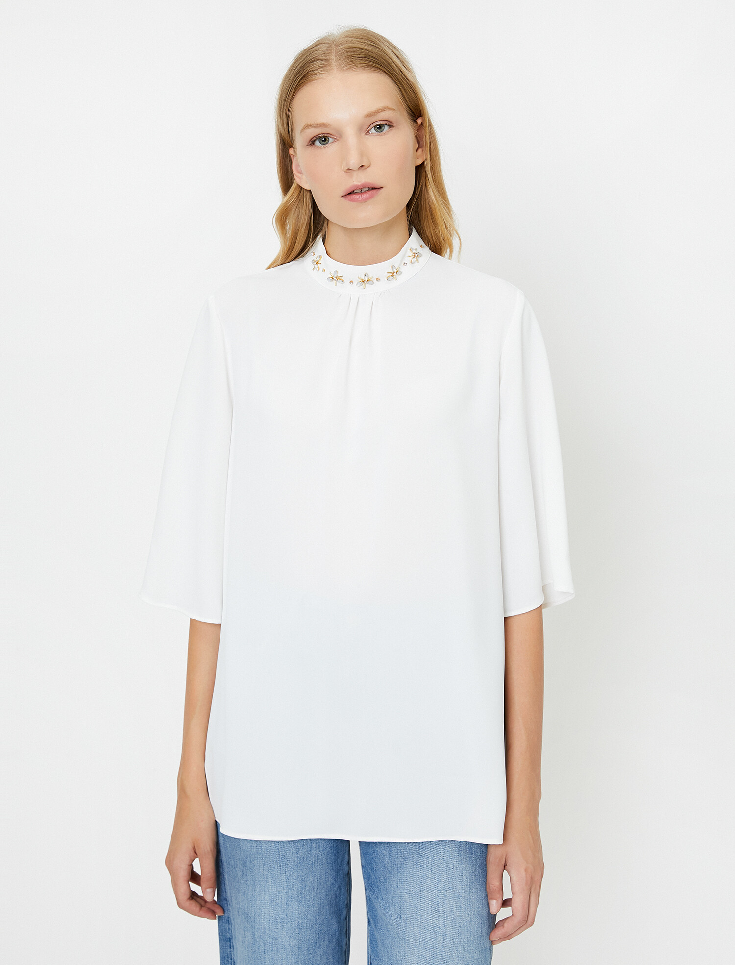 

Блузка Koton 0KAK66518IW-001 34 Off White
