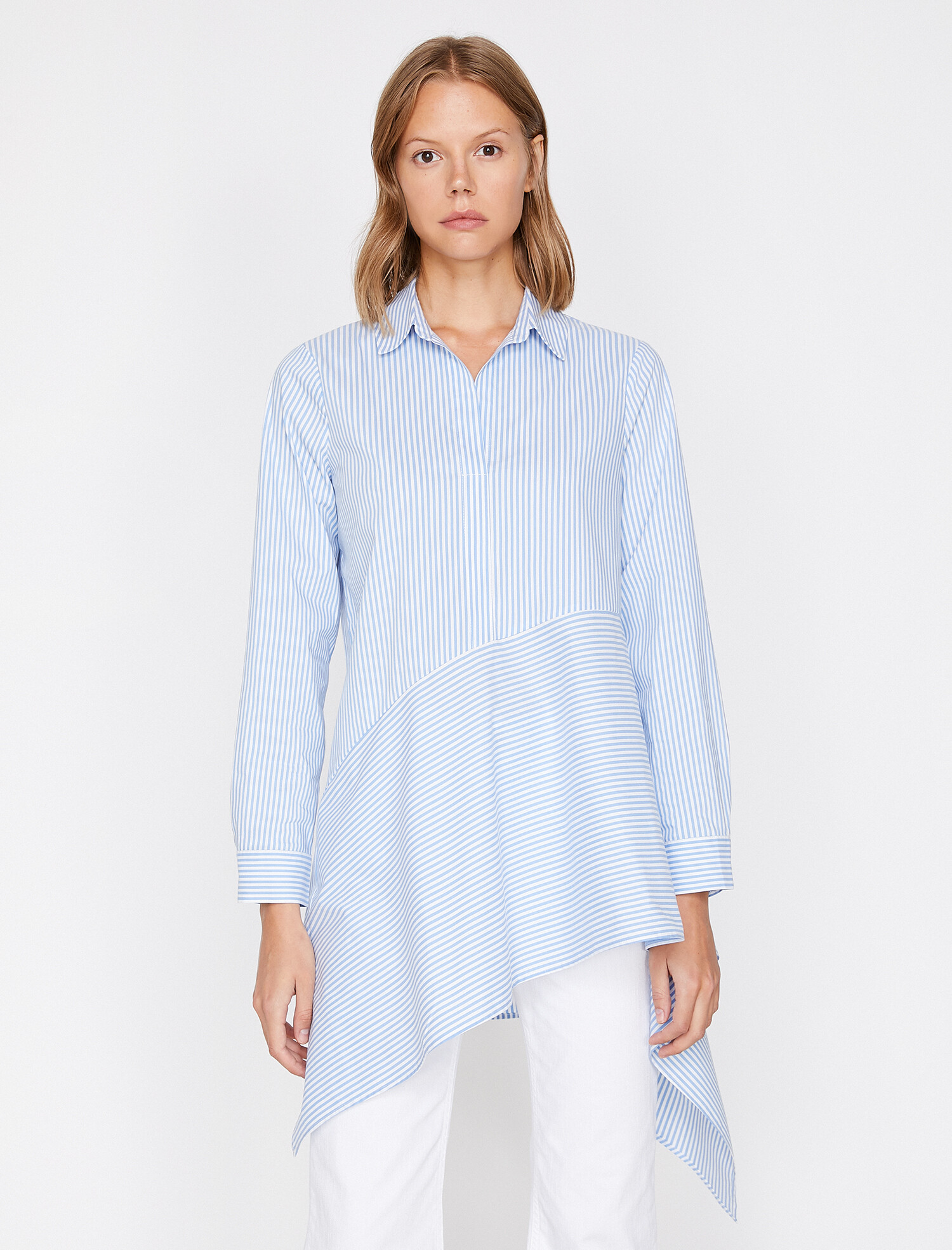 

Блузка Koton 0KAK68261PW-01J 38 Blue Stripe