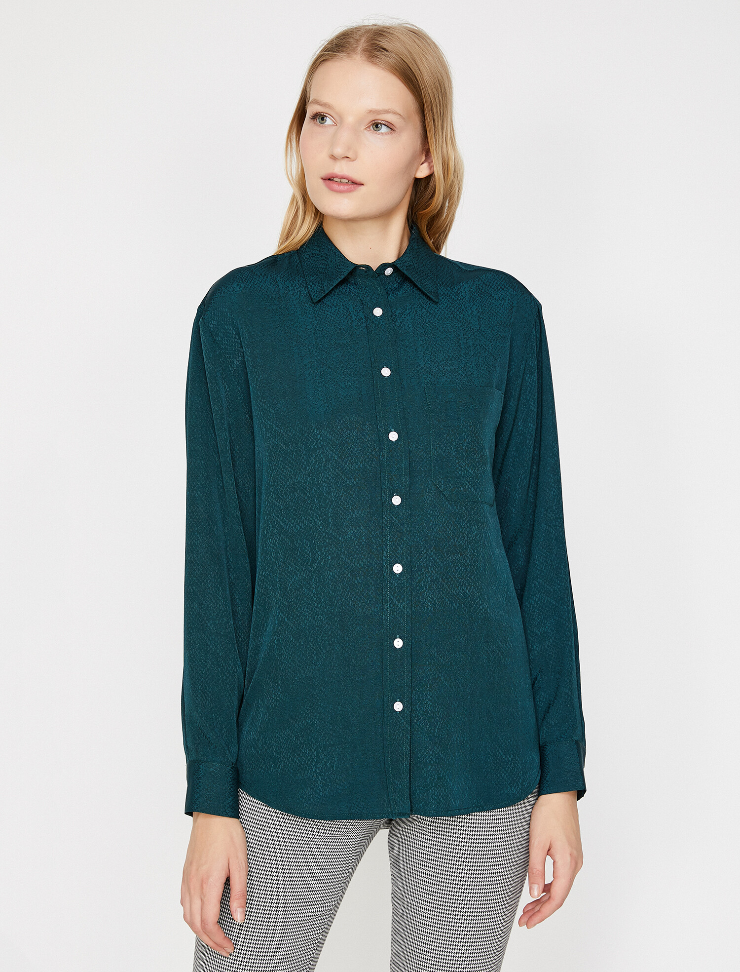 

Рубашка Koton 0KAK68285PW-750 38 Green