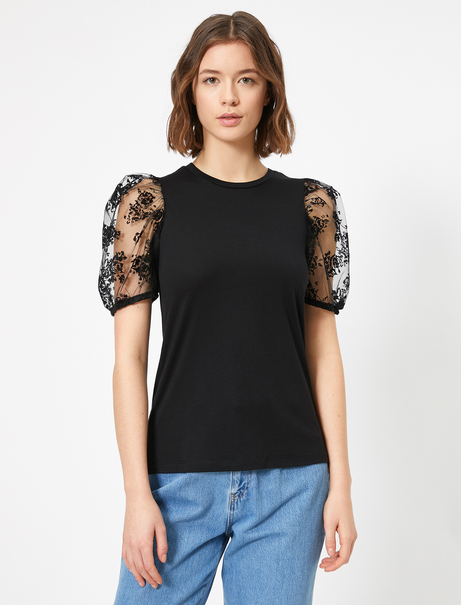 

Футболка Koton 0YAF10138FK-999 XL Black