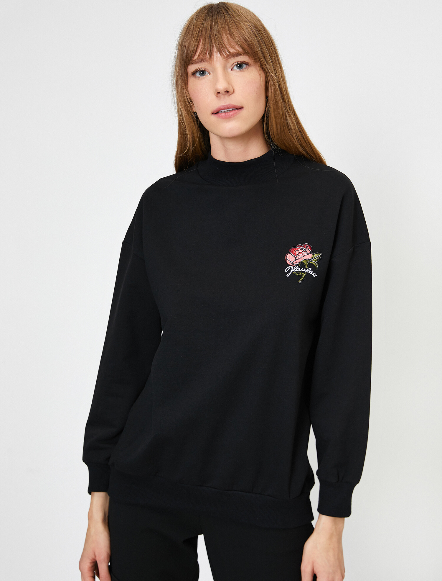 

Свитшот Koton 0YAF10139GK-999  Black, Свитшот Koton 0YAF10139GK-999 M Black