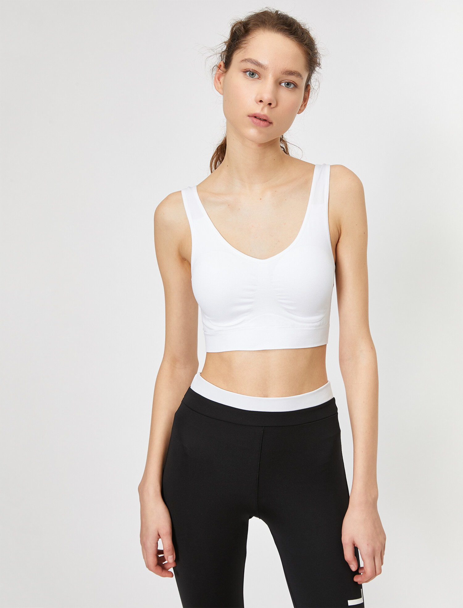 

Спортивный топ Koton 0YAK32353YK-000  White, Спортивный топ Koton 0YAK32353YK-000 L White