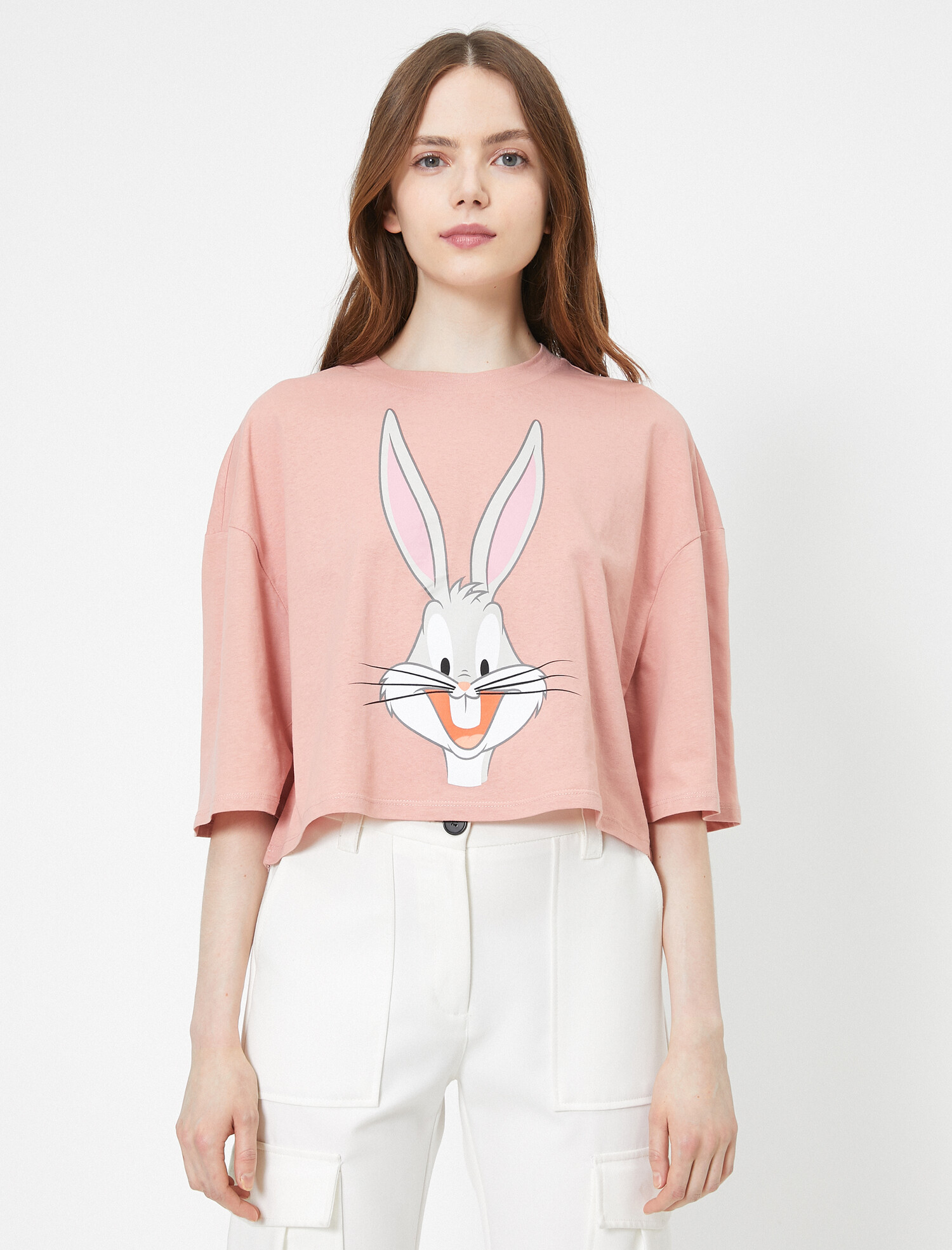 

Футболка Koton 0YAL18839IK-254 S Rose