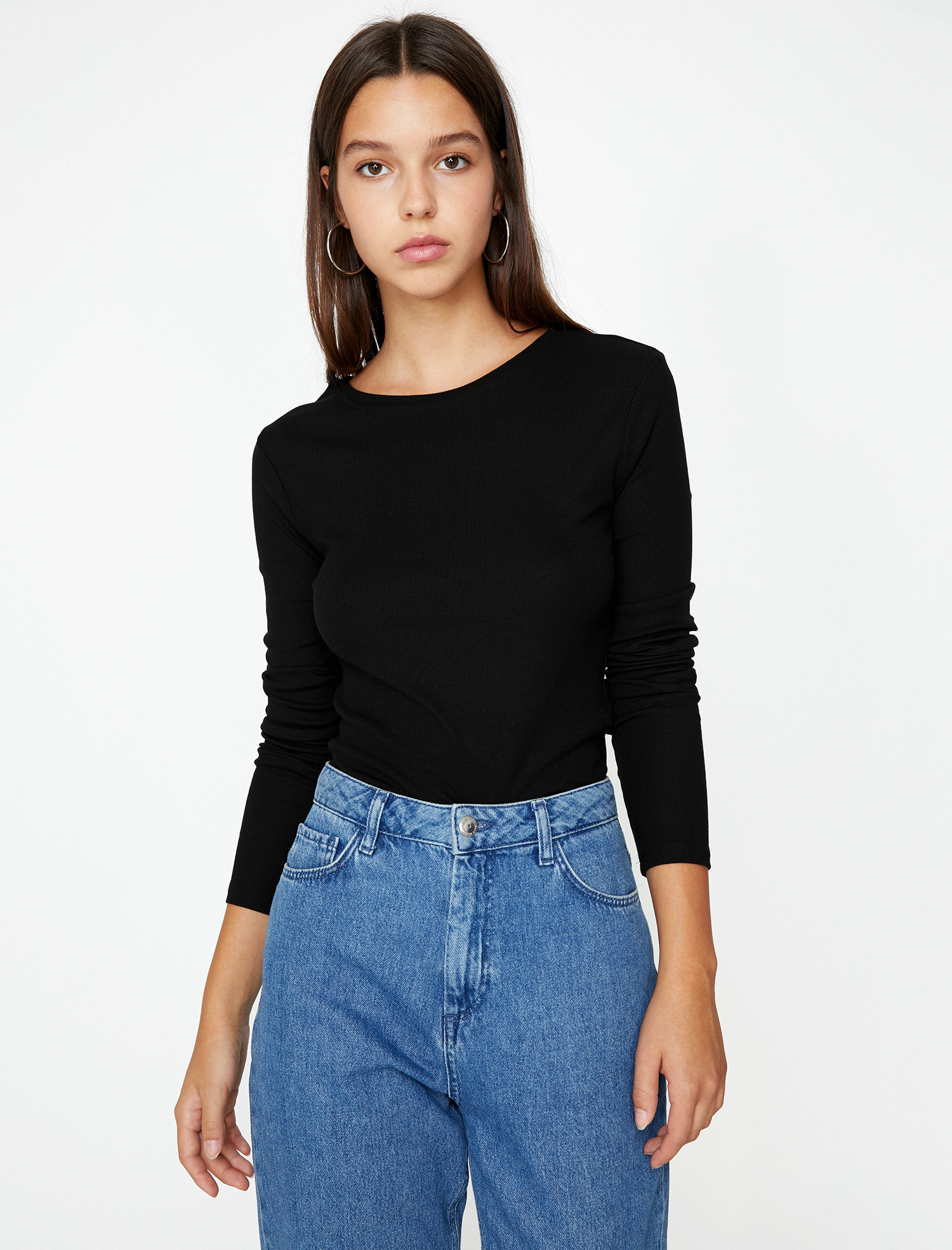 

Лонгслив Koton 9KAK12775OK-999 XL Black