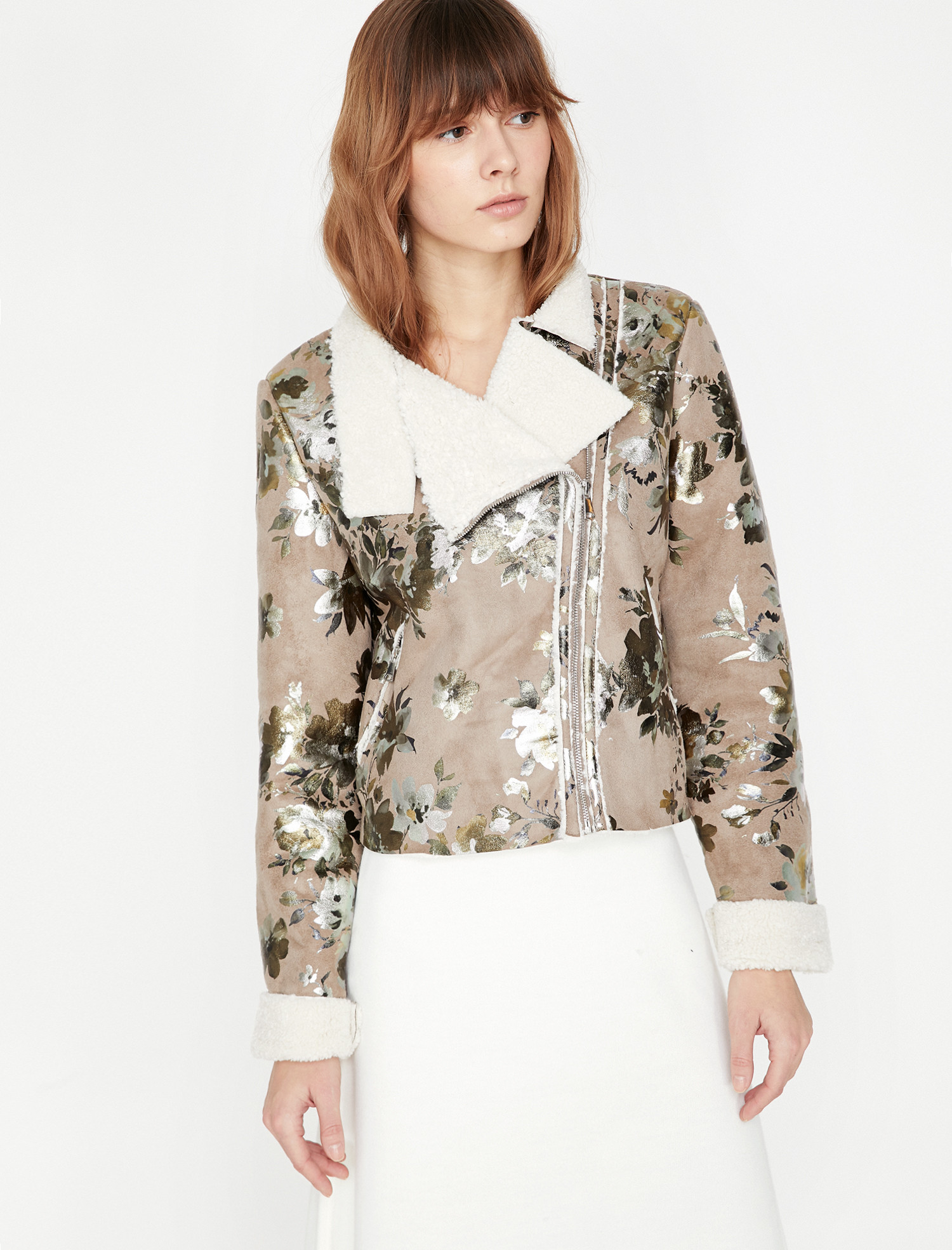 

Дубленка Koton 9KAK23691OW-33B 42 Beige Design