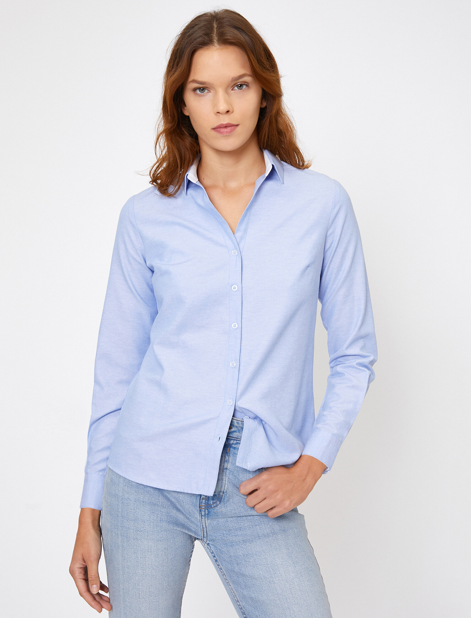 

Рубашка Koton 9KAK66597IW-610 42 Lblue