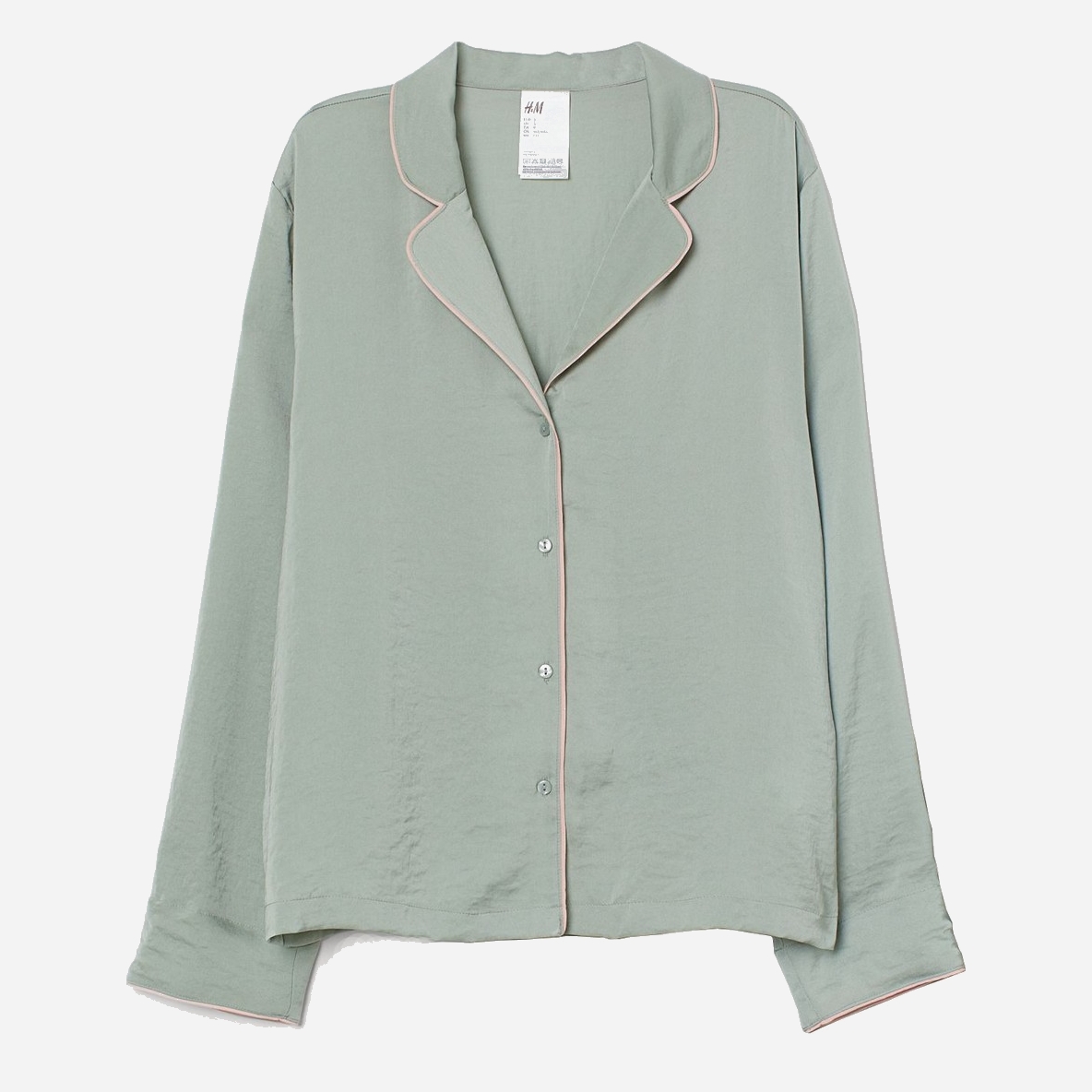 

Пижамная рубашка H&M 0761696_зел XS Зеленая