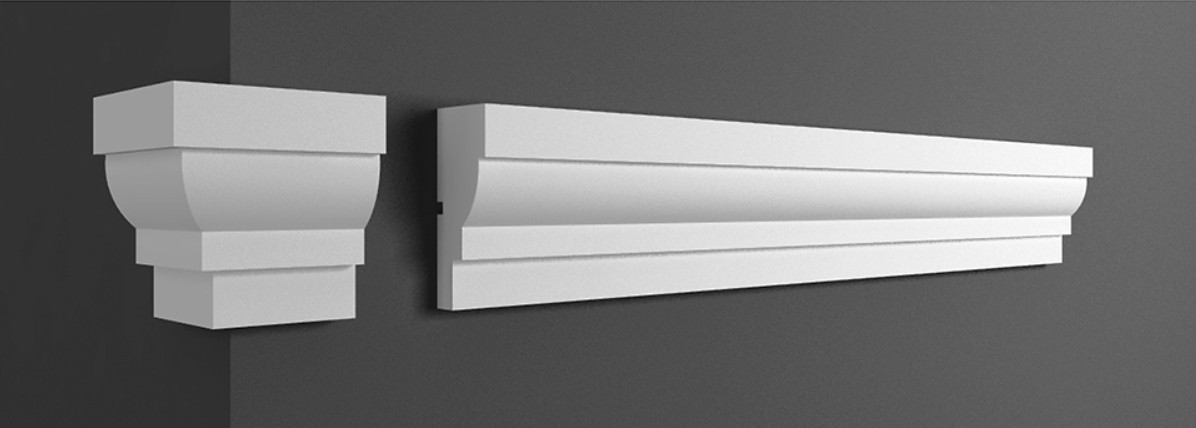 

Архитектурный фасадный декор Карниз Grafio-Decor KR 120