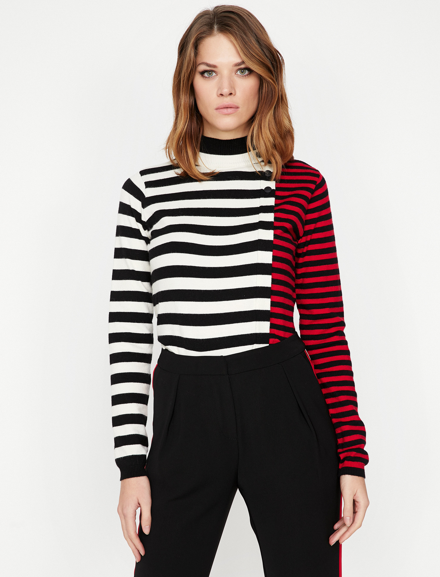 

Свитер Koton 9KAK92610HT-02N XL Black Stripe