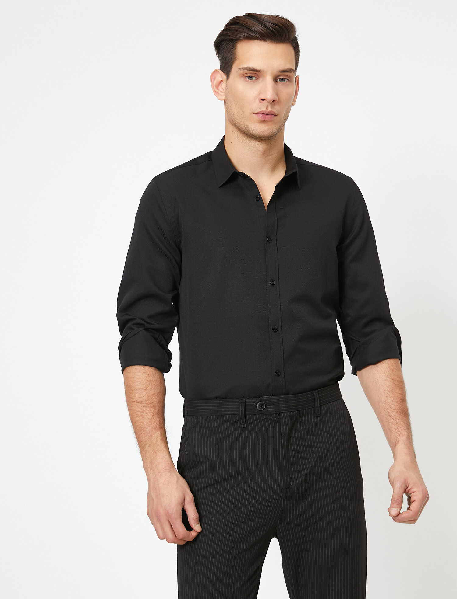 

Рубашка Koton 0YAM69206NW-999 XXL Black