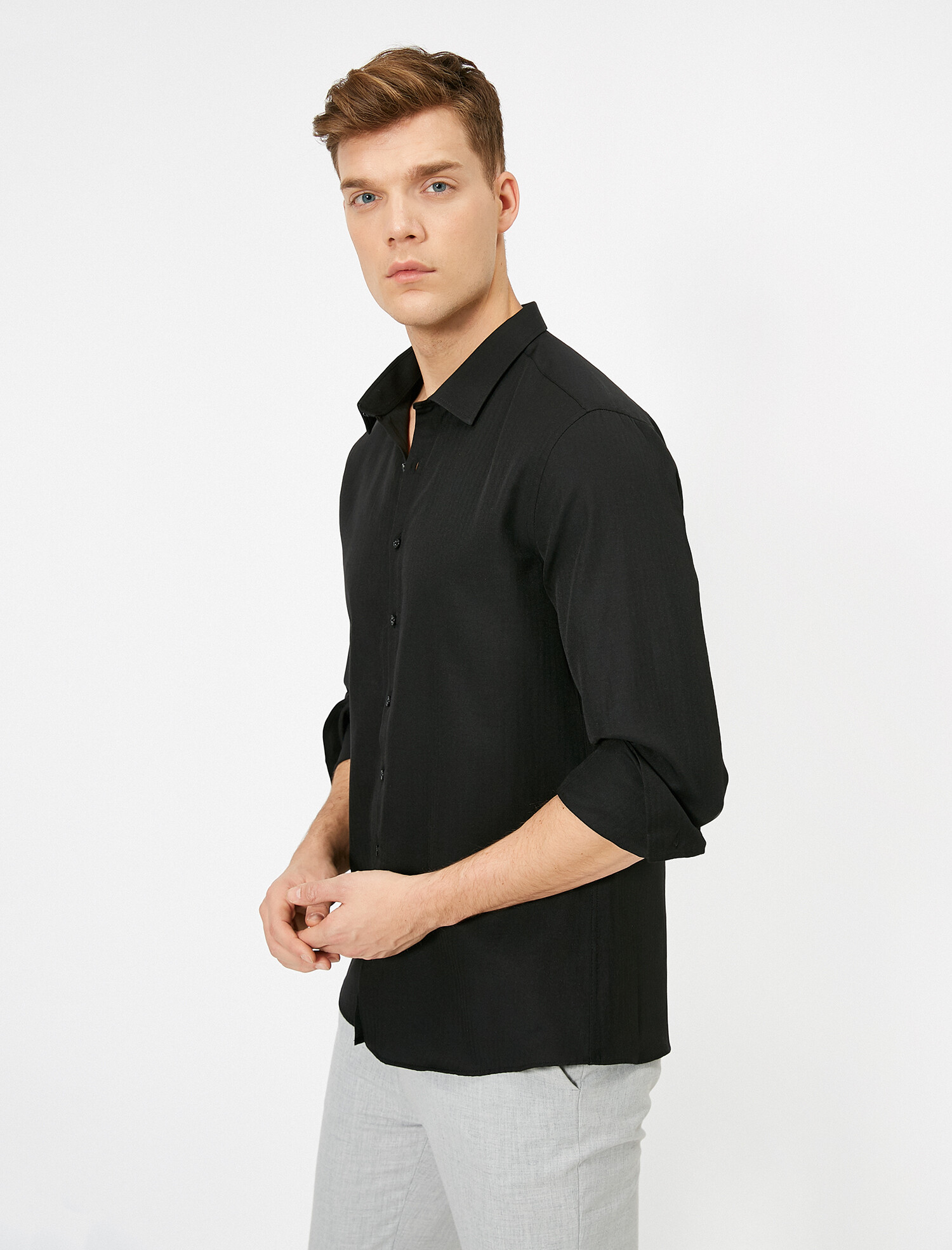 

Рубашка Koton 0YAM69200NW-999 XXL Black