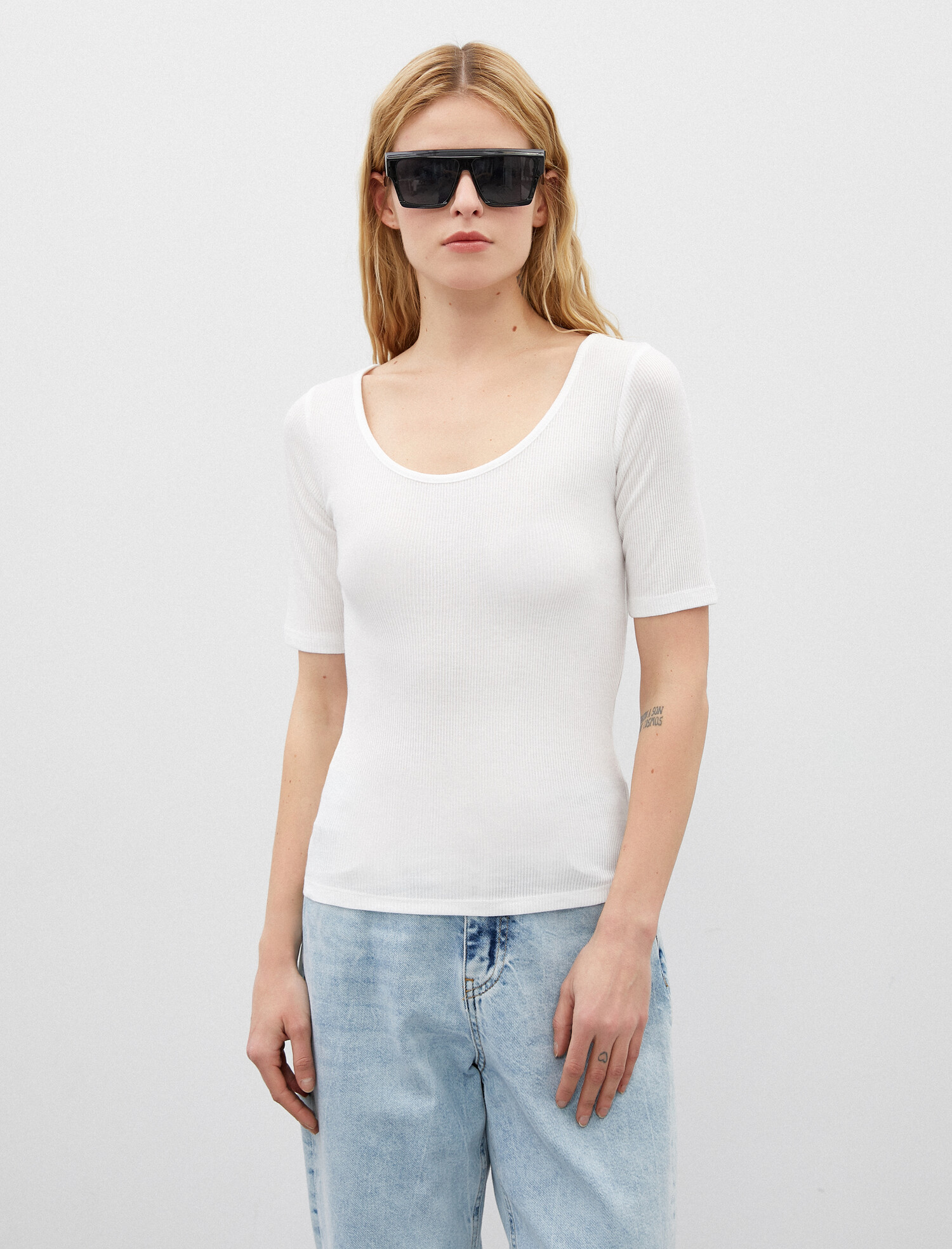 

Футболка Koton 0YAK13390YS-001  Off White, Футболка Koton 0YAK13390YS-001 L Off White