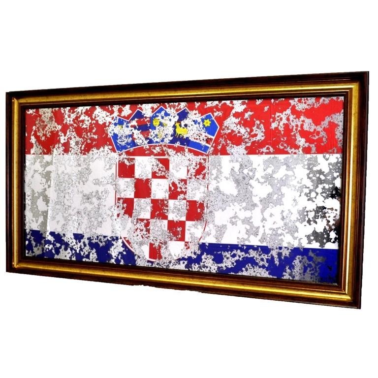 

Картина на зеркале Seaps X9 Флаг Хорватии CROATIAN FLAG № 4007 в раме 134х74 см