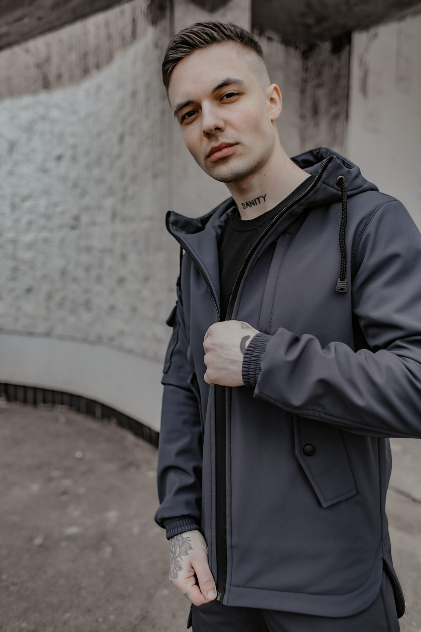 

Куртка Чоловіча Easy Intruder SoftShell Демісезонна Сіра XXL (001SAG 2152)