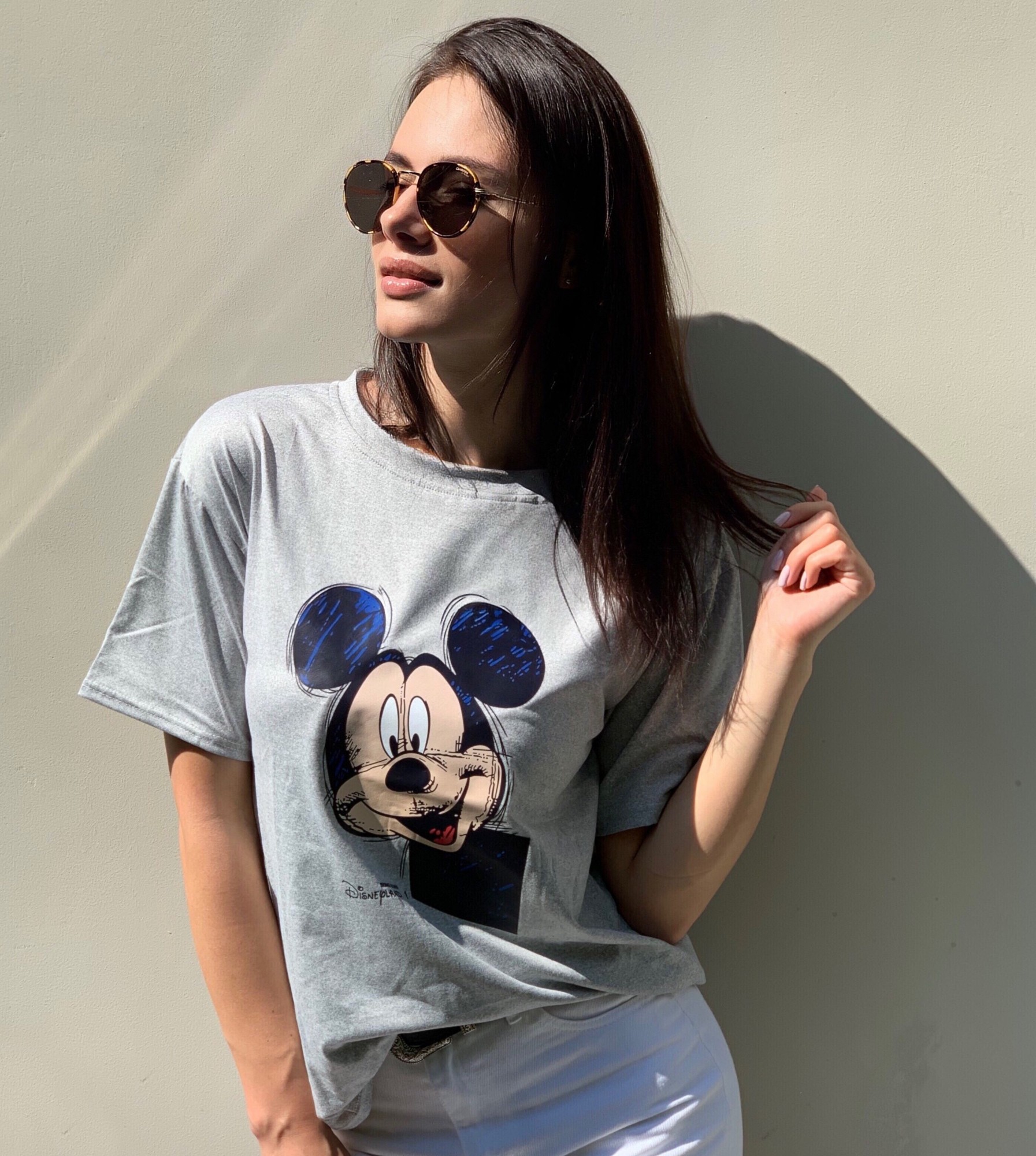 

Женская футболка Cameli Mickey Mouse ZF-15-060 серая S/M