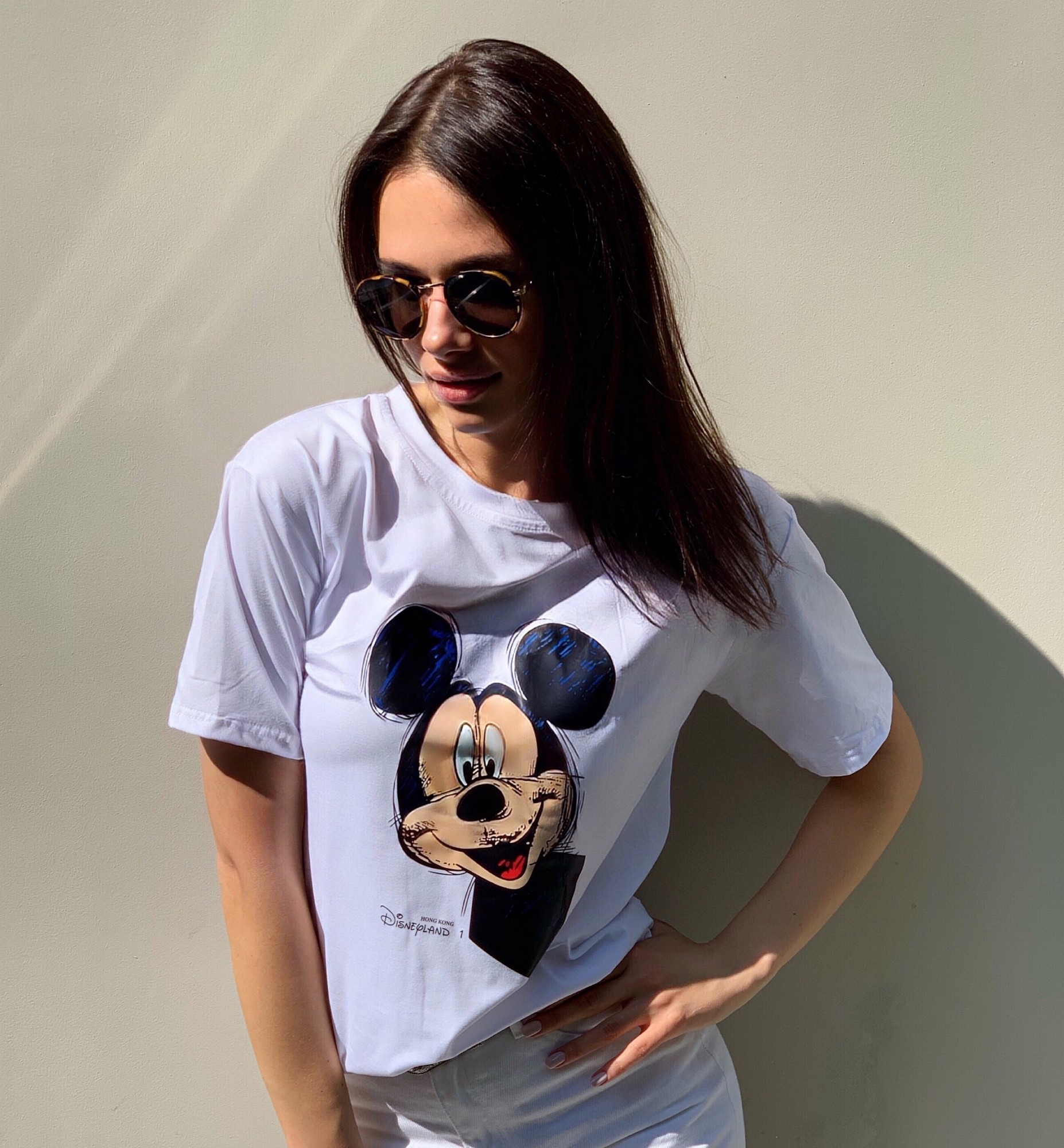 

Женская футболка Cameli Mickey Mouse ZF-15-055 белая S/M