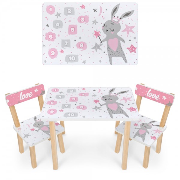 

Стол Bambi 501-114 розовый заяц (BAM003726)