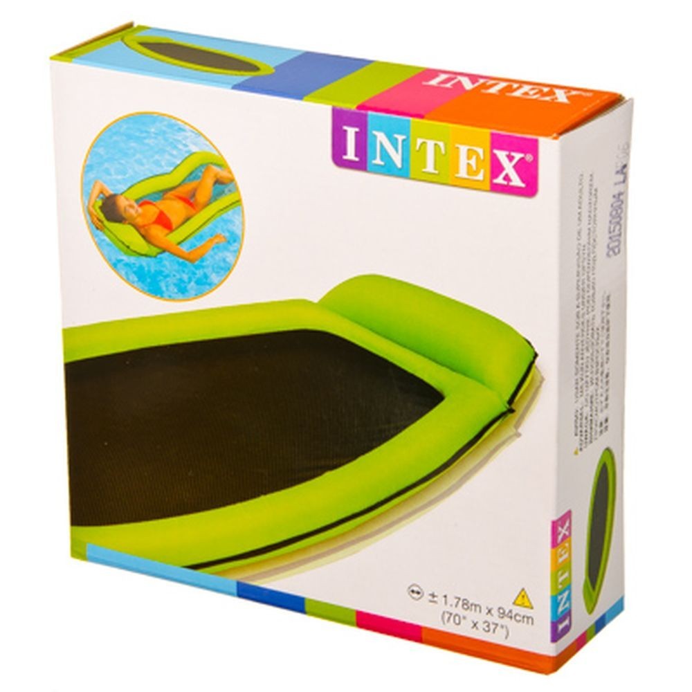 

Матрас надувной с сетчатым дном Intex (Зелёный)
